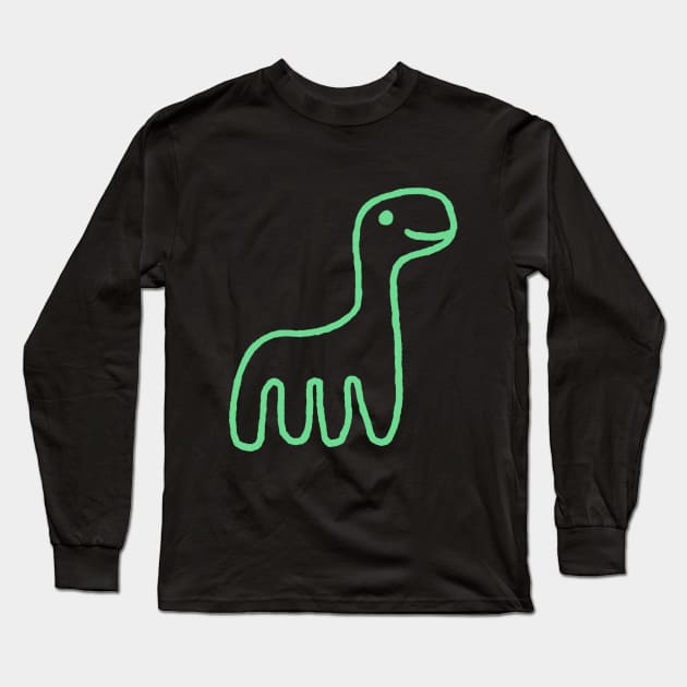 Nice Dino Long Sleeve T-Shirt by Seanyboy Draws